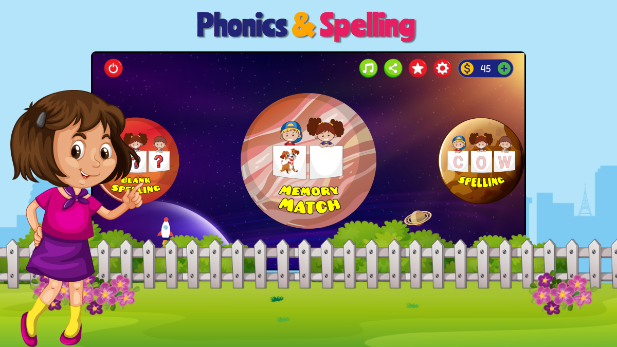 Phonics & Spelling - Kids Game