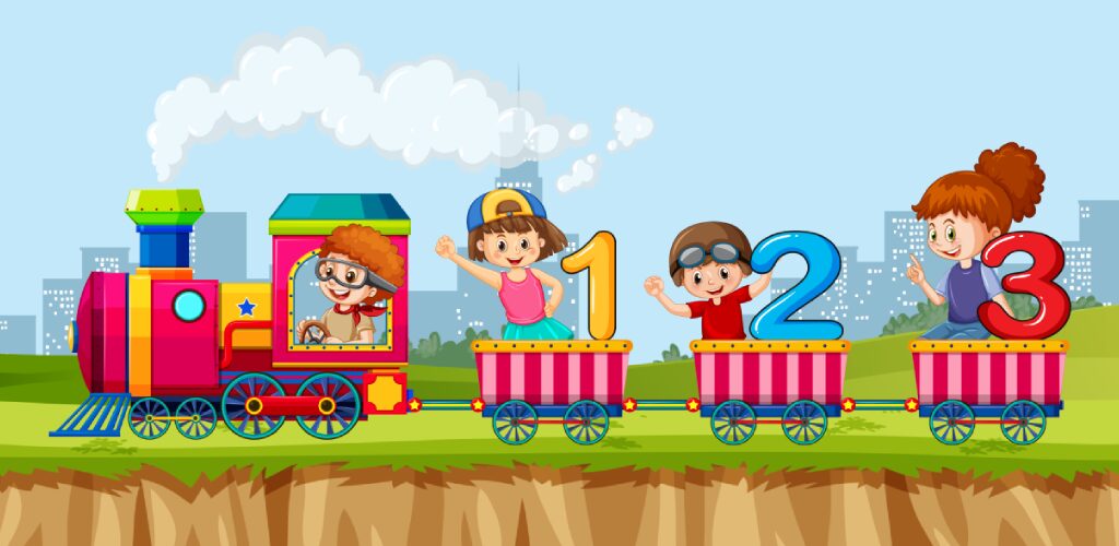 123 Kids Numbers Learning App logo by RJ App Studio