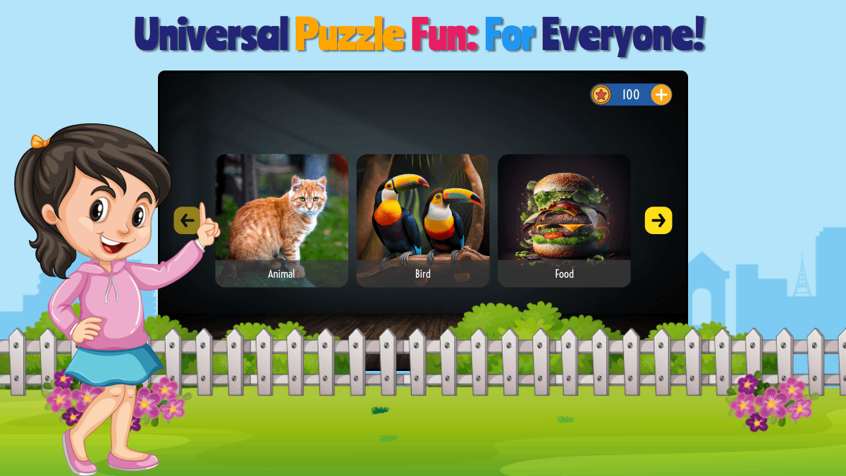 Universal Puzzle Fun for Everyone offering a variety of puzzles for all ages