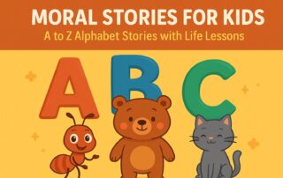 Alphabet moral stories for kids from A to Z teaching life lessons with cute animal characters