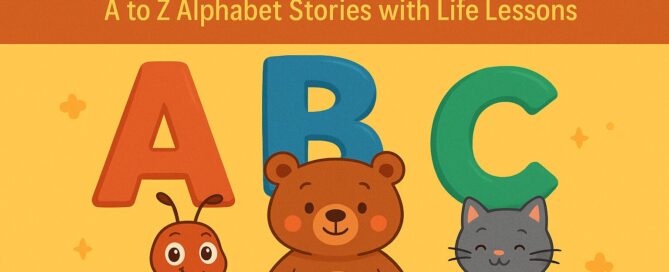 Alphabet moral stories for kids from A to Z teaching life lessons with cute animal characters