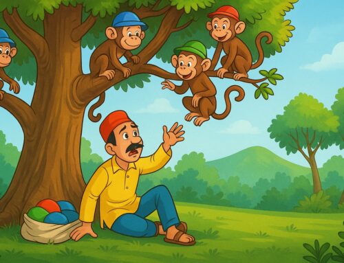 The Cap Seller and the Monkeys – A Timeless Moral Story for Kids