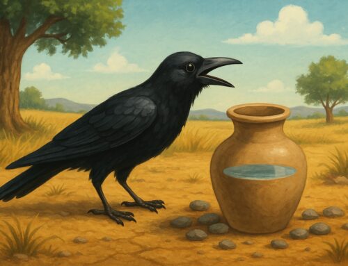The Thirsty Crow – A Moral Story That Teaches Smart Work